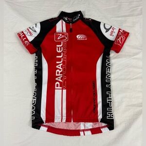 Veloce Women Multicolor Full Zipper Polyester Cycling Jersey Size XS